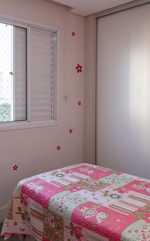 Apartamento à venda com 71m², 3 quartos e 2 vagasQuarto 2