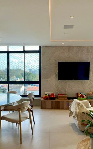 Apartamento para alugar com 180m², 3 quartos e 1 vaga Apartamento para alugar com 180m², 3 quartos e 1 vagaSalas