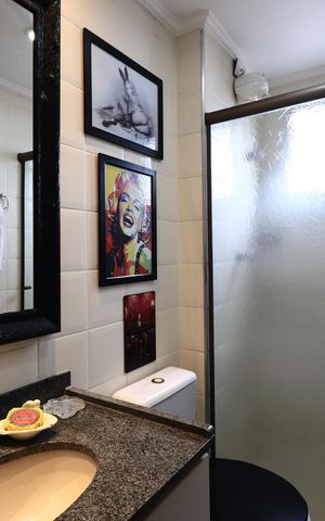 Apartamento para alugar com 65m², 2 quartos e 1 vagaBanheiro
