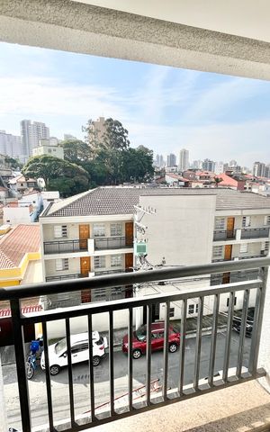 Studio para alugar com 26m², 1 quarto e sem vaga Studio para alugar com 26m², 1 quarto e sem vagaVaranda