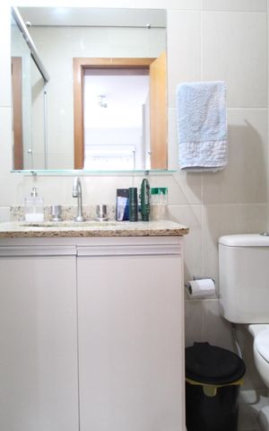 Apartamento à venda com 59m², 2 quartos e 1 vagaBanheiro da Suíte 1