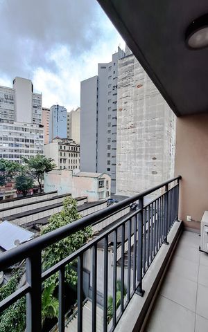 Studio à venda com 33m², 1 quarto e sem vaga Studio à venda com 33m², 1 quarto e sem vagaVaranda