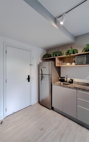 Studio à venda com 33m², 1 quarto e sem vaga Studio à venda com 33m², 1 quarto e sem vagaCozinha