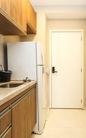 Studio para alugar com 23m², 1 quarto e sem vagaQuarto e Cozinha