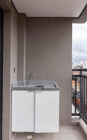 Apartamento à venda com 31m², 1 quarto e sem vagaVaranda