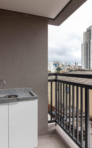 Apartamento à venda com 31m², 1 quarto e sem vagaVaranda