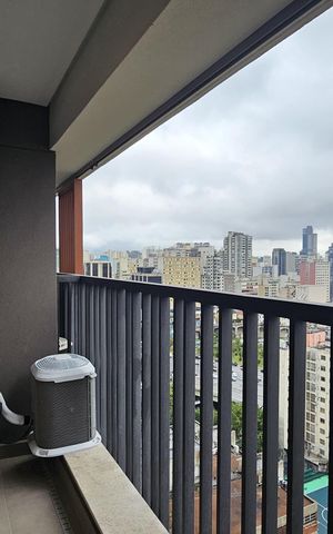Studio para alugar com 24m², 1 quarto e sem vagaVaranda