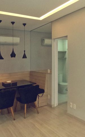 Apartamento para alugar com 57m², 1 quarto e 1 vagaSala