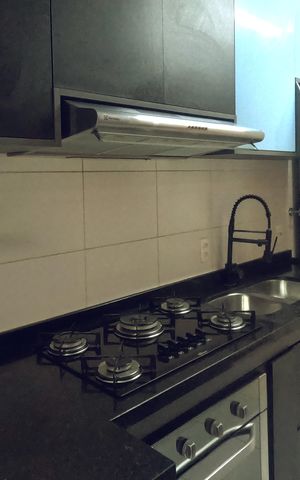 Apartamento para alugar com 57m², 1 quarto e 1 vagaCozinha Americana