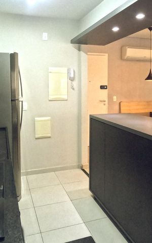 Apartamento para alugar com 57m², 1 quarto e 1 vagaCozinha Americana