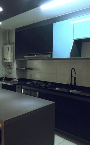 Apartamento para alugar com 57m², 1 quarto e 1 vagaCozinha Americana