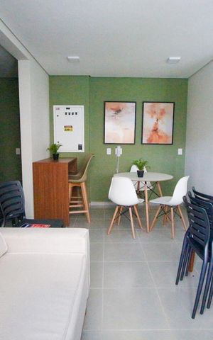 Apartamento para alugar com 28m², 1 quarto e sem vagaÁrea comum - Salão de festas