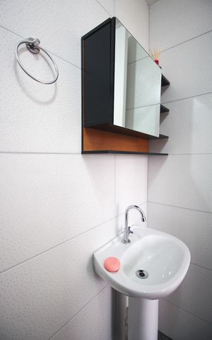 Apartamento para alugar com 28m², 1 quarto e sem vagaBanheiro da Suíte