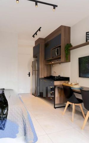 Studio à venda com 25m², 1 quarto e sem vaga