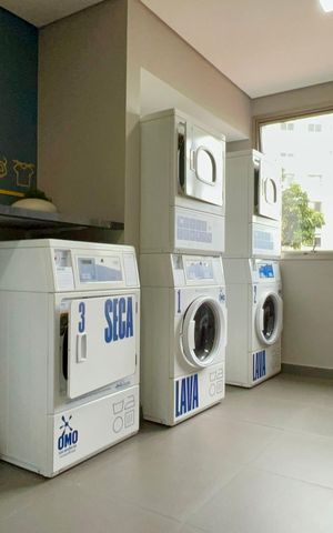 Studio para alugar com 25m², 1 quarto e sem vaga Studio para alugar com 25m², 1 quarto e sem vagaLavanderia