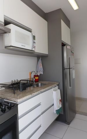 Apartamento à venda com 65m², 3 quartos e 2 vagasCozinha e Área de Serviço