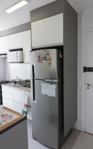 Apartamento à venda com 65m², 3 quartos e 2 vagasCozinha e Área de Serviço