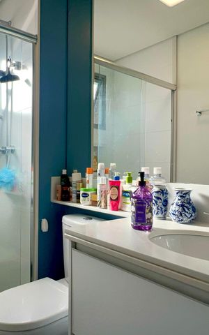 Apartamento à venda com 70m², 2 quartos e 1 vaga Apartamento à venda com 70m², 2 quartos e 1 vagaBanheiro da Suíte