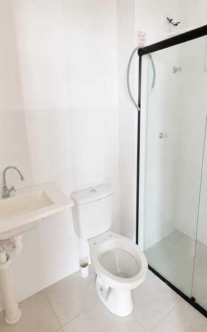Apartamento para alugar com 43m², 2 quartos e 2 vagas Apartamento para alugar com 43m², 2 quartos e 2 vagasBanheiro