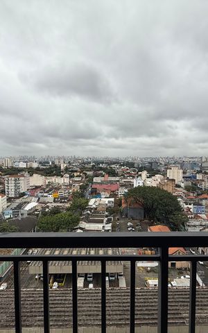Apartamento para alugar com 25m², 1 quarto e sem vaga Apartamento para alugar com 25m², 1 quarto e sem vagaVaranda da Sala/Cozinha