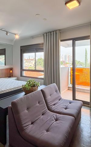 Apartamento para alugar com 43m², 1 quarto e 1 vaga
