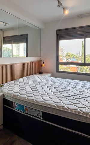 Apartamento para alugar com 43m², 1 quarto e 1 vaga