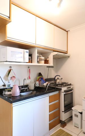Apartamento para alugar com 64m², 2 quartos e 1 vagaCozinha e Área de serviço 