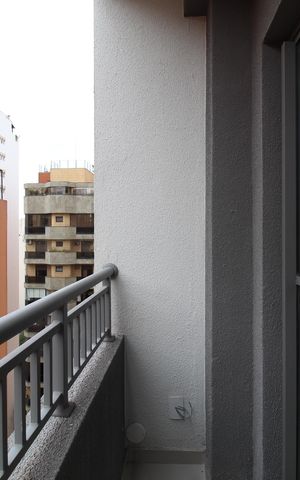 Apartamento para alugar com 25m², 1 quarto e sem vagaVaranda