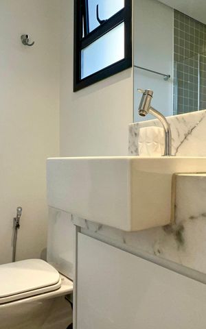 Studio para alugar com 33m², 1 quarto e 1 vaga Studio para alugar com 33m², 1 quarto e 1 vagaBanheiro da Suíte