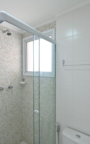Apartamento para alugar com 76m², 2 quartos e 2 vagasBanheiro da Suíte
