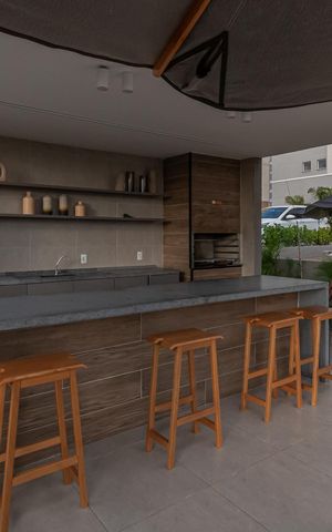 Apartamento para alugar com 51m², 2 quartos e 1 vaga Apartamento para alugar com 51m², 2 quartos e 1 vagaÁrea comum - Churrasqueira