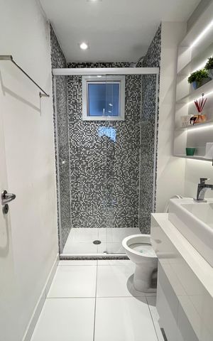 Apartamento à venda com 72m², 2 quartos e 1 vaga Apartamento à venda com 72m², 2 quartos e 1 vagaBanheiro Social