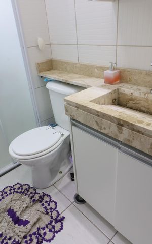 Apartamento à venda com 57m², 2 quartos e 1 vagaBanheiro