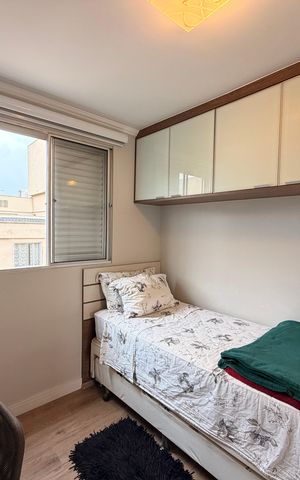 Apartamento à venda com 50m², 2 quartos e 1 vagaQuarto 2