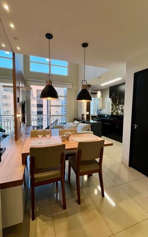 Apartamento para alugar com 66m², 1 quarto e 1 vaga Apartamento para alugar com 66m², 1 quarto e 1 vagaSala