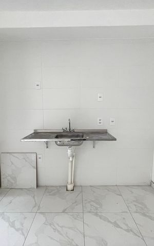 Apartamento para alugar com 38m², 1 quarto e sem vaga Apartamento para alugar com 38m², 1 quarto e sem vagaCozinha e Área de Serviço