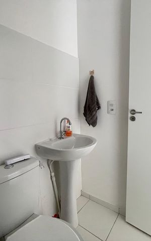 Apartamento para alugar com 38m², 1 quarto e sem vaga Apartamento para alugar com 38m², 1 quarto e sem vagaBanheiro
