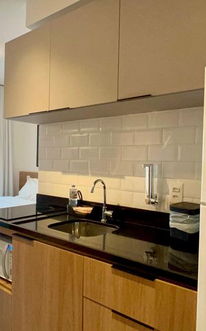Studio à venda com 26m², 1 quarto e sem vaga Studio à venda com 26m², 1 quarto e sem vagaCozinha