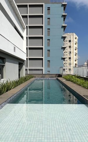 Studio à venda com 26m², 1 quarto e sem vaga Studio à venda com 26m², 1 quarto e sem vagaPiscina