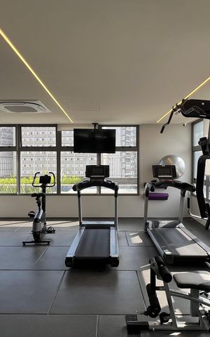 Studio à venda com 26m², 1 quarto e sem vaga Studio à venda com 26m², 1 quarto e sem vagaAcademia
