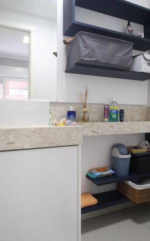 Apartamento para alugar com 147m², 3 quartos e 2 vagasBanheiro da Suíte 1