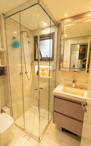 Studio à venda com 30m², 1 quarto e sem vaga Studio à venda com 30m², 1 quarto e sem vagaBanheiro
