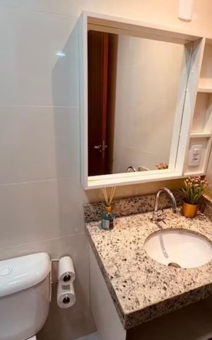 Apartamento para alugar com 40m², 2 quartos e sem vaga Apartamento para alugar com 40m², 2 quartos e sem vagaBanheiro social