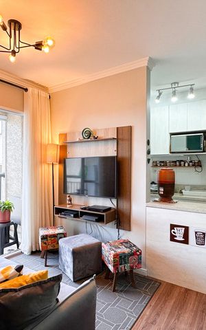 Apartamento à venda com 56m², 2 quartos e 1 vaga Apartamento à venda com 56m², 2 quartos e 1 vagaSala