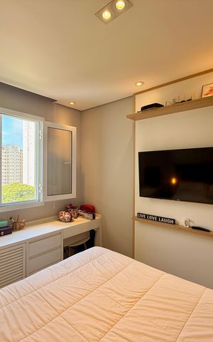 Apartamento à venda com 45m², 1 quarto e 1 vaga Apartamento à venda com 45m², 1 quarto e 1 vagaQuarto