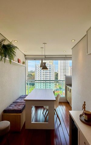 Apartamento à venda com 45m², 1 quarto e 1 vaga Apartamento à venda com 45m², 1 quarto e 1 vagaSacada
