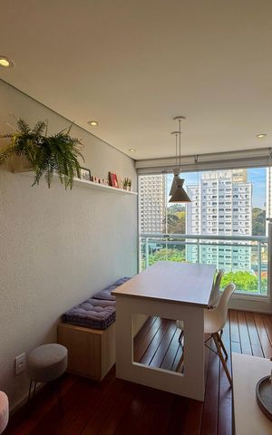 Apartamento à venda com 45m², 1 quarto e 1 vaga Apartamento à venda com 45m², 1 quarto e 1 vagaSacada
