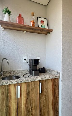 Apartamento à venda com 45m², 1 quarto e 1 vaga Apartamento à venda com 45m², 1 quarto e 1 vagaSacada