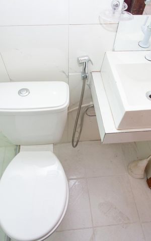 Studio para alugar com 40m², 1 quarto e sem vaga Studio para alugar com 40m², 1 quarto e sem vagaBanheiro Social