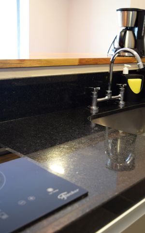 Studio à venda com 42m², 1 quarto e 1 vagaEstúdio - cozinha